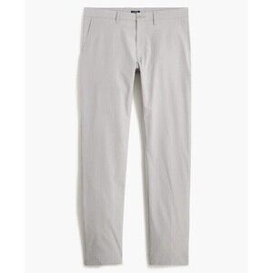 J.Crew Factory Tech Pants Mens 30 32 Gray Slim Fit Flex Chino Flat Front New